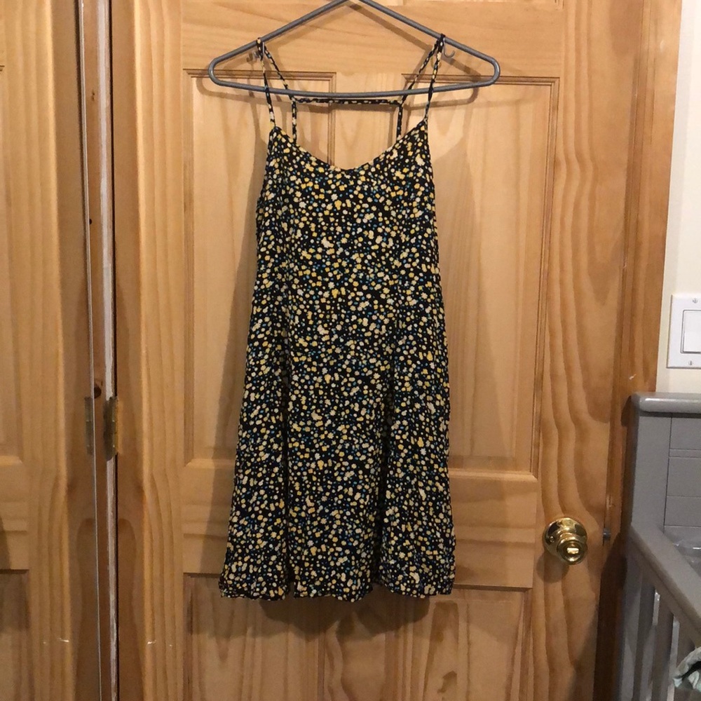 A flowery dress.